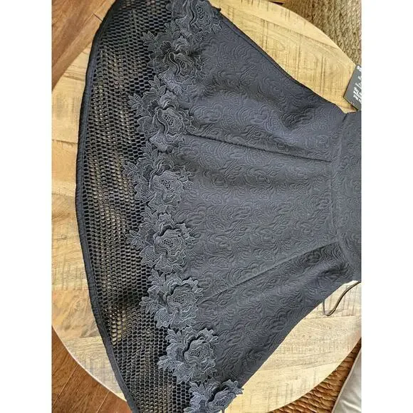 Express Mesh Sleeveless Swing Dress Women’s Size 4 NWT Punk Goth Floral Emo - Picture 10 of 11